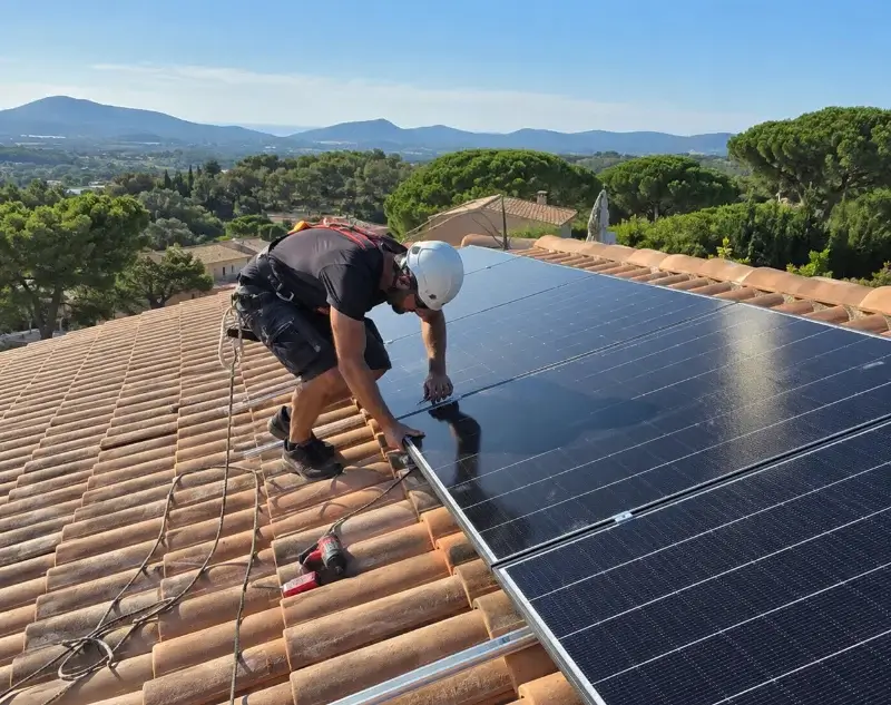 Installateur panneaux solaires Mourèze — pose photovoltaïque sur toiture