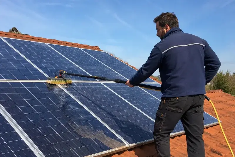 Nettoyage et entretien de panneaux solaires à Mourèze