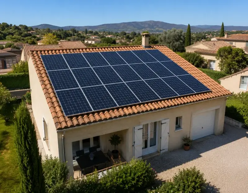 Prime à l'autoconsommation panneaux solaires Mourèze — aide financière de l'État